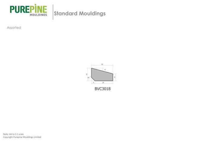 PRIMED H3 FJ CORNICE BEVELLED 30MM 5.4MTRS