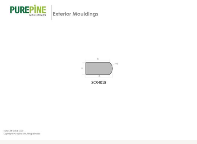 PRIMED SCRIBER FJ H3.2 40 x 18MM 5.4MTRS PRE CUT