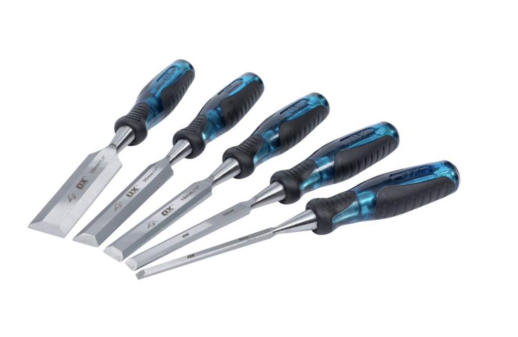 OX PROFESSIONAL 5PCE WOOD CHISEL SET