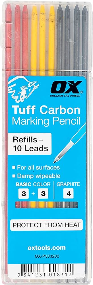OX TUFF CARBON BASIC COLOUR &amp; GRAPH 10PK