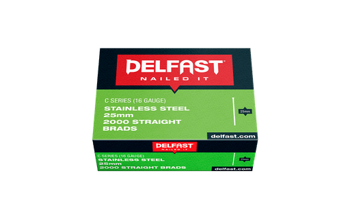 DELFAST S/S FINISHING STRGHT 25mm 2000