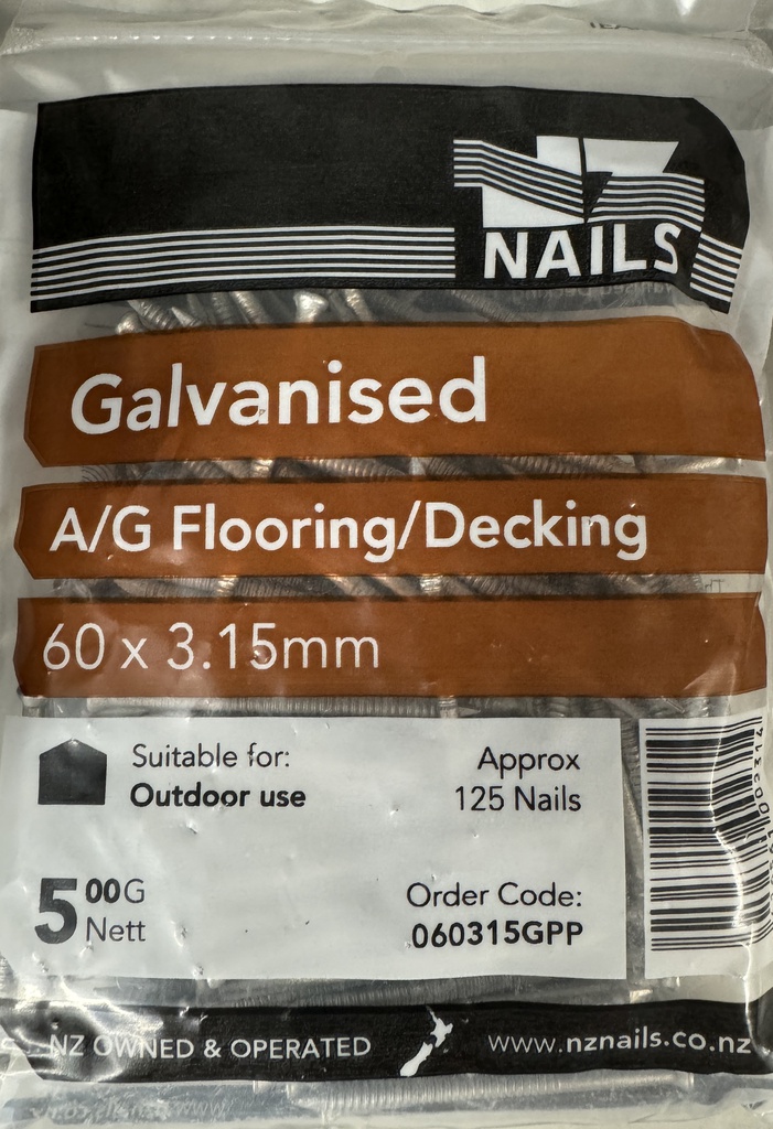 NAIL 500g  60 x 3.15mm DECK/FLOORING