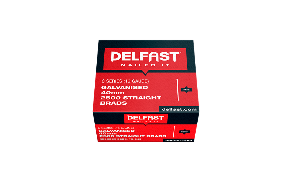 DELFAST GALV FINISHING STRGHT 40mm 2500