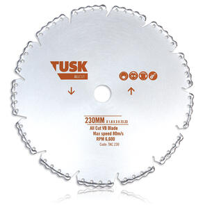 SAW BLADE TUSK VB ALL CUT 230mm