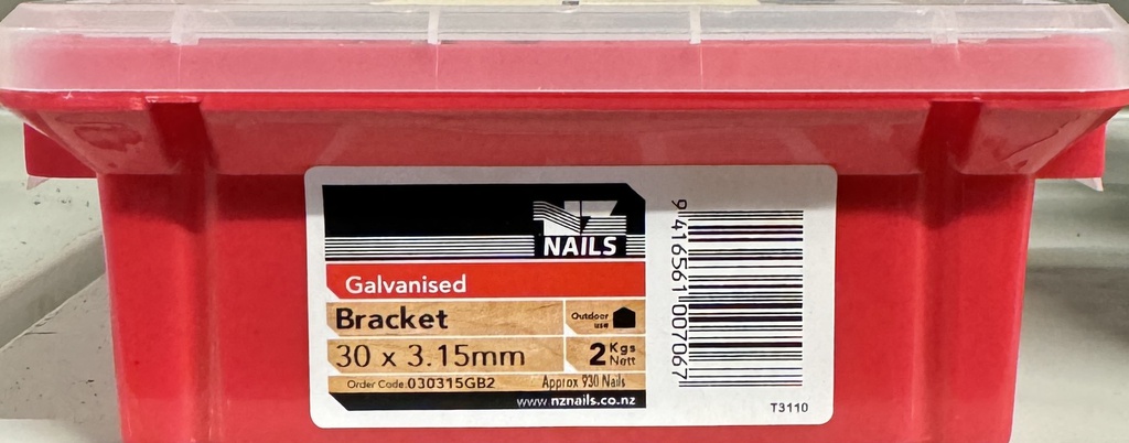 NAIL 2KG  30 x 3.15mm BRACKET PRODUCT NAILS