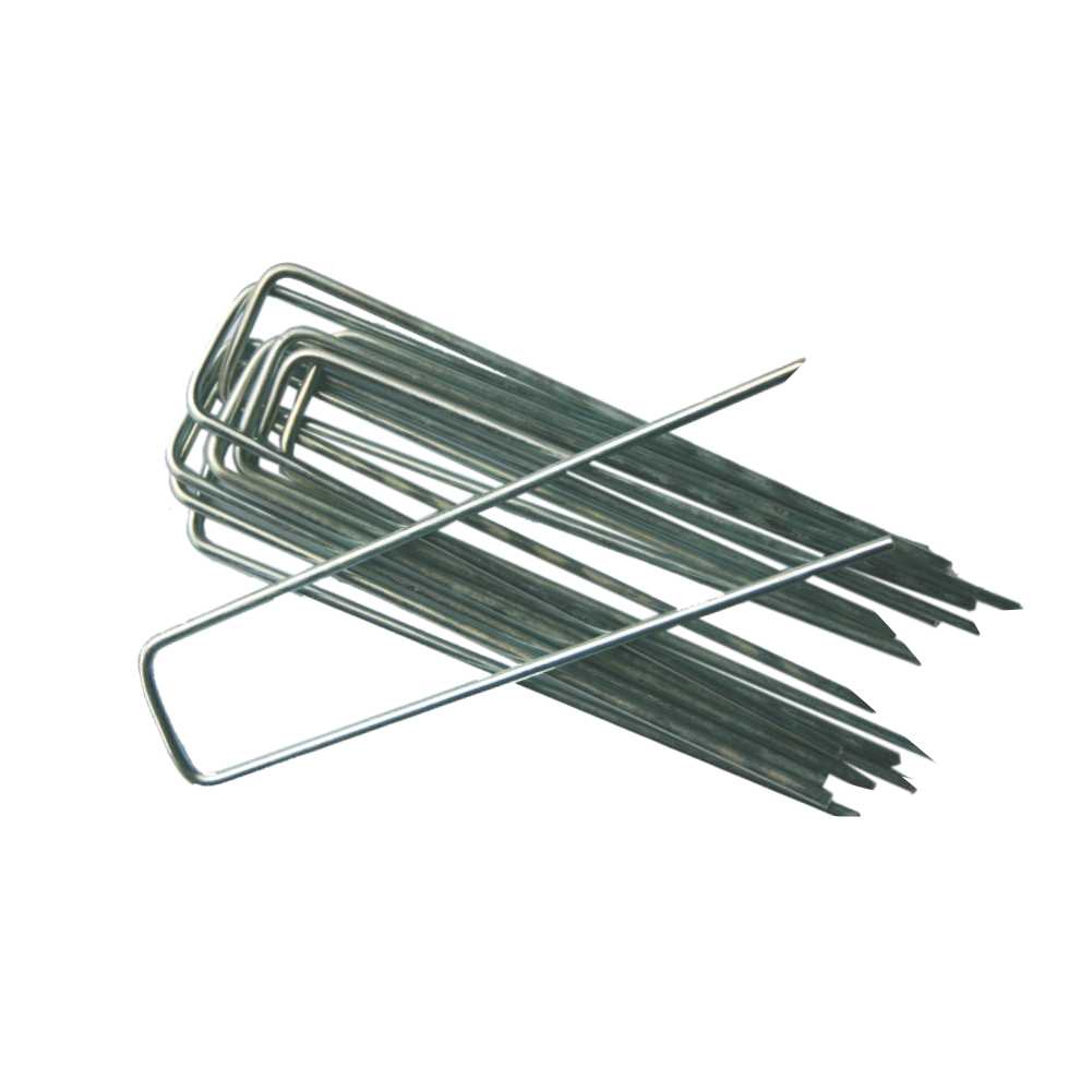 POLYTHENE GROUND STAPLES 23cm