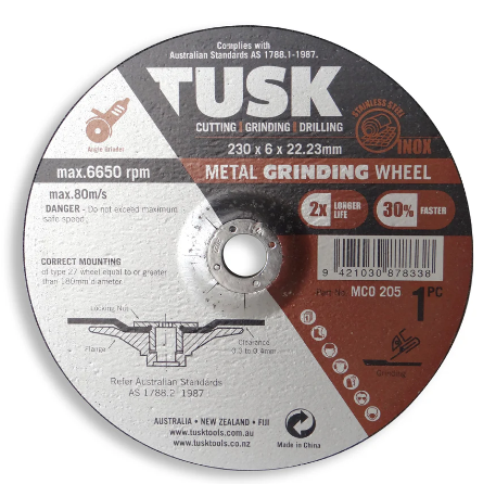 TUSK METAL C/WHEEL 230x1.9x22.23