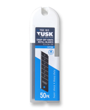 TUSK 18mm SNAP OFF BLADE 50PC PACK