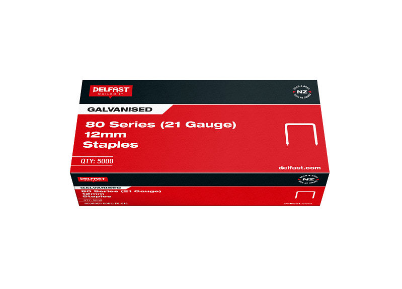 DELFAST GALV 80 SERIES STAPLES 12MM 21GA