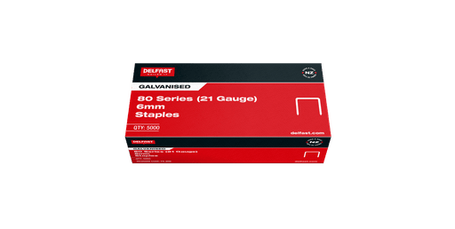 DELFAST GALV 80 SERIES STAPLES 6MM 21GA