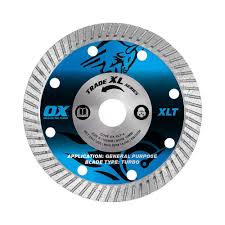 OX TRADE XL TURBO DIAMOND BLADE 115MM GENERAL PURPOSE