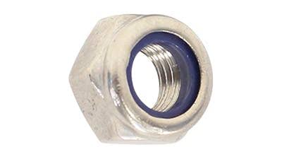 NUTS 12mm NYLOC GALV