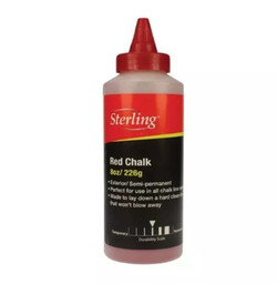 [CR-RED] STERLING CHALK REFILL RED 8OZ 226G