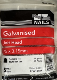 [106978] NAIL 500g  75 x 3.15mm GALV JH