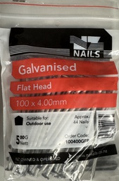 [106870] NAIL 500G 100 x 4.0mm  GALV FH