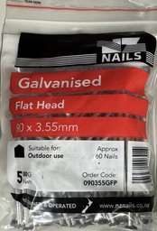 [117658] NAIL 500g  90 x 3.55mm GALV FH