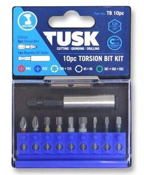 [TB 10pc] TUSK TORSION BITS 25mm 10pc KIT