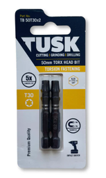 [TB50T30x2] TUSK TORSION BITS TORX 30 50mm 2pc