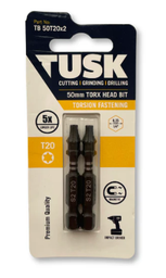 [TB50T20x2] TUSK TORSION BITS TORX 20 50mm 2pc