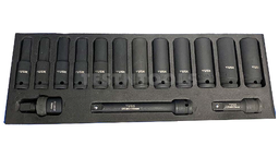 [HSV539] TUSK IMPACT SOCKET 1/2 IN DEEP 15PC KIT