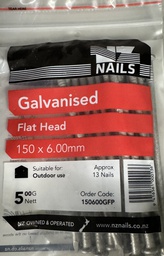 [106624] NAIL 500G 150 x 6.0mm  GALV JH