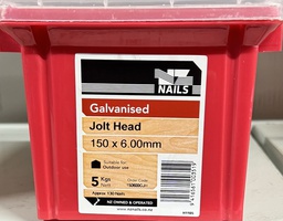[114940] NAIL 5KG 150 x 6.0MM  GALV JOLT HEAD