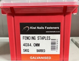 [116410] NAIL 5KG  40 x 4.0MM  GALV BARB STAPLE