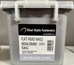 [119176] NAIL 5KG 90MM STAINLESS STEEL FH A/G